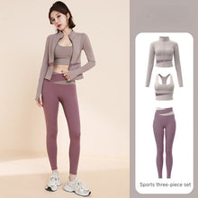 Load image into Gallery viewer, Color Cut-off Sport Suit
