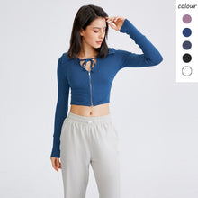 Load image into Gallery viewer, Open Front Ribbed Long Sleeve
