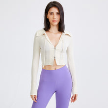 Load image into Gallery viewer, Open Front Ribbed Long Sleeve
