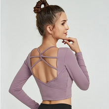 Load image into Gallery viewer, Beautiful Back Fasciola Yoga Long Sleeve
